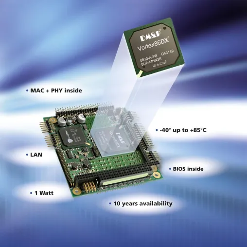Bild: EASY-PC von DMP – HY-LINE Computer Components präsentiert den Vortex86DX von DMP ab Lager.