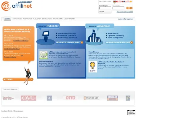 Bild: Entwickler nach vorn - Xparo setzt Unternehmens- und Developer-Portal für affilinet um