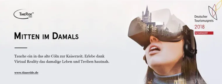 TimeRide VR Finalist beim Deutschen Tourismuspreis 2018 Bild: TimeRide VR Finalist beim Deutschen Tourismuspreis 2018