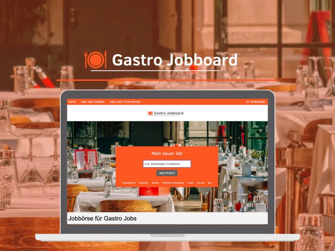 Neue Jobbörse Gastro Jobboard