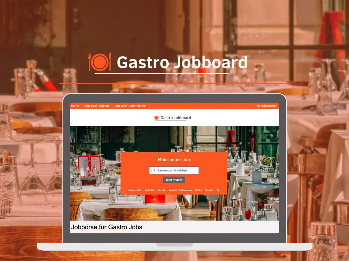 Neue Jobbörse Gastro Jobboard