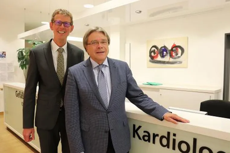 Bild: Neue Doppelspitze in der Klinik für Kardiologie und Angiologie am Klinikum Lüdenscheid
