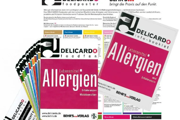 Bild: Das Delicardo Infoapackage zur Umsetzung der Lebenmsmittelinformations-Verordnung