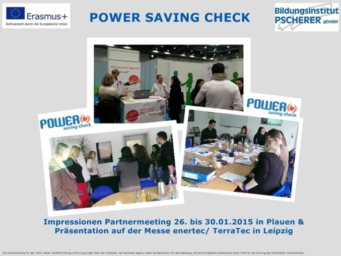 Bild: Transnationales „Power Saving Check“ - Projektpartnertreffen in Plauen
