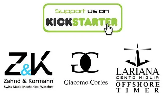 CrossCrowdFunding – wie 3 Schweizer Uhren-Firmen sich gegenseitig auf Kickstarter unterstützen Bild: CrossCrowdFunding – wie 3 Schweizer Uhren-Firmen sich gegenseitig auf Kickstarter unterstützen