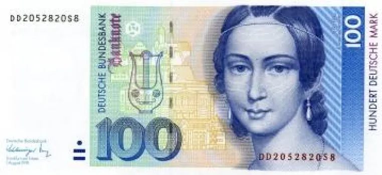 Bild: Die Deutschen tauschen Lire, Franc, Schilling, Gulden, Peseten & DMark