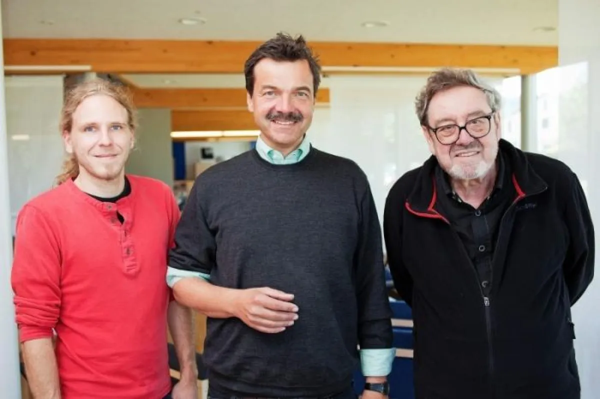 Das Team von Votteler Design: Moritz Häberle, Dipl. Ing. Matthias Votteler, Prof. Arno Votteler