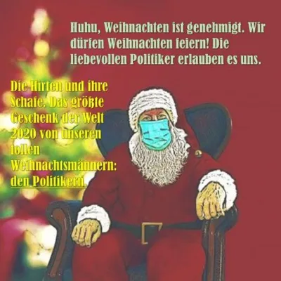 Bild: Weihnachten darf gefeiert werden, die Politiker erlauben es uns gnädigerweise von Dantse Dantse