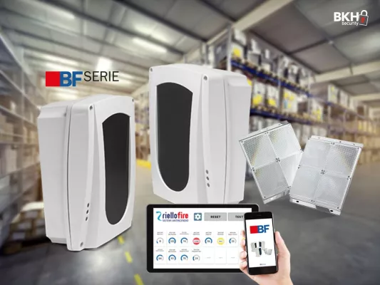 Bild: Lineare Rauchmelder für einen zuverlässigen Brandschutz von großen Flächen