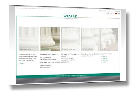 TYPO3-Agentur net4media solutions realisiert neue Homepage für die WIZARD Financial Consulting GmbH Bild: TYPO3-Agentur net4media solutions realisiert neue Homepage für die WIZARD Financial Consulting GmbH