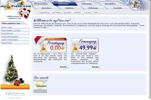 Bild: Das all4one:one4all-Portal myPiaza startet kostenfrei für private Nutzer