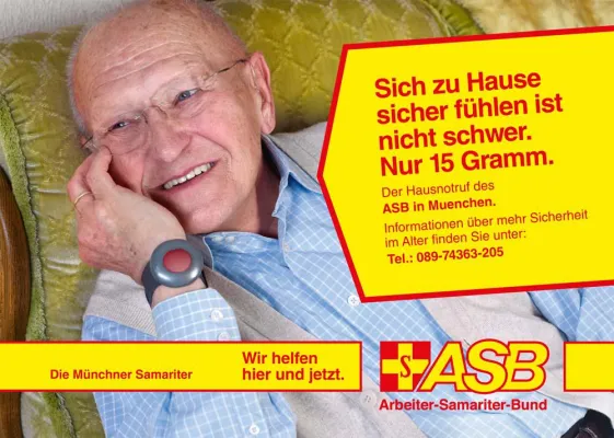 Bild: Der Hausnotruf des ASB - Hilfe auf Knopfdruck