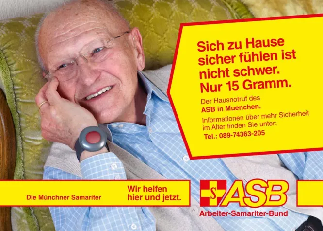 Der Hausnotruf des ASB - Hilfe auf Knopfdruck Bild: Der Hausnotruf des ASB - Hilfe auf Knopfdruck