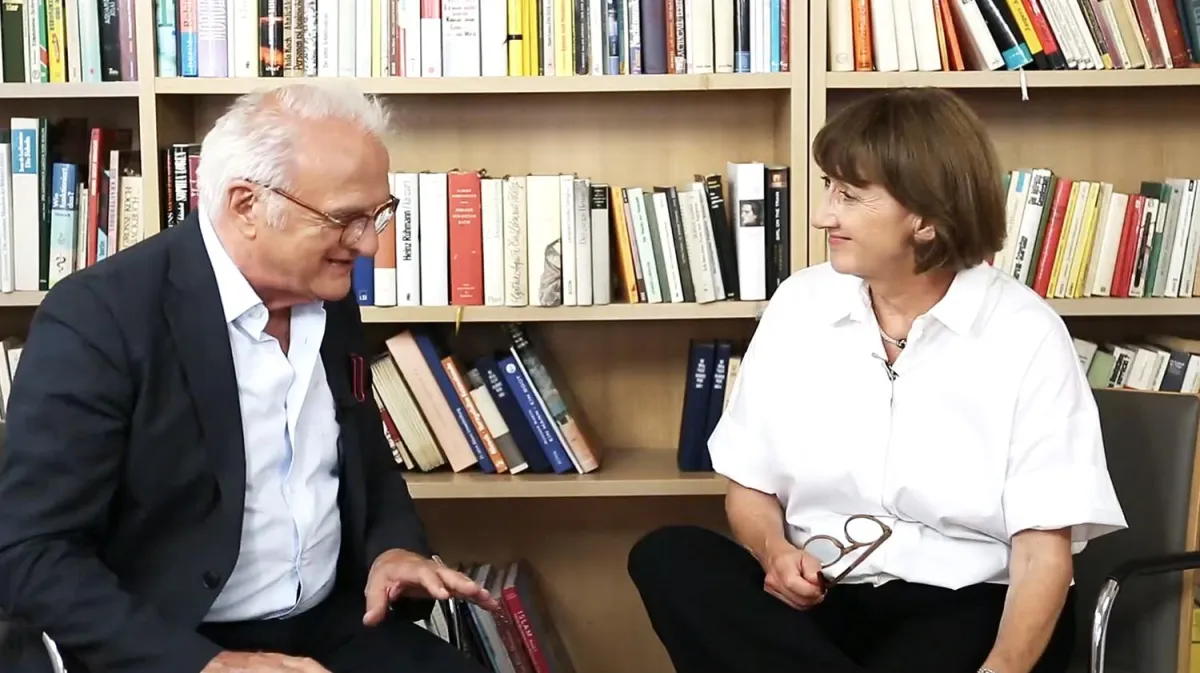 Die Bildungsexperten Helga Breuninger und Wilfried Schley im Gespräch