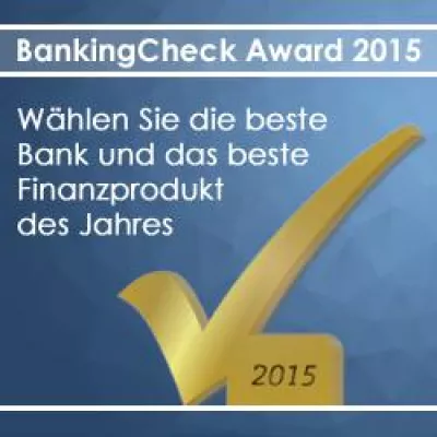 BankingCheck Award 2015 zum Jahresbeginn gestartet Bild: BankingCheck Award 2015 zum Jahresbeginn gestartet