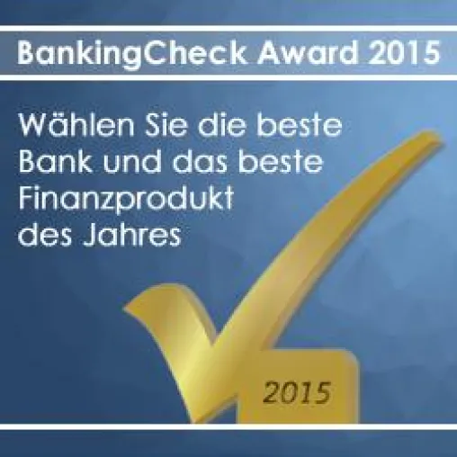 Bild: BankingCheck Award 2015 zum Jahresbeginn gestartet
