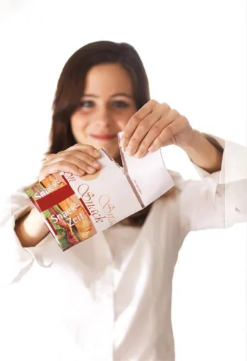 Bild: Der "Aufreißer" – die neue und praktische Snackverpackung von Papier-Mettler