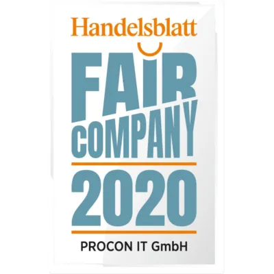 Fair Company: PROCON IT ein ausgezeichneter Arbeitgeber Bild: Fair Company: PROCON IT ein ausgezeichneter Arbeitgeber