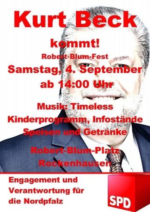 Plakat zum Robert-Blum-Fest