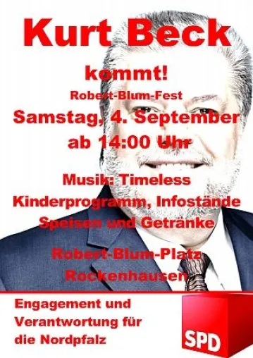 Bild: Kurt Beck in Rockenhausen beim Robert-Blum-Fest
