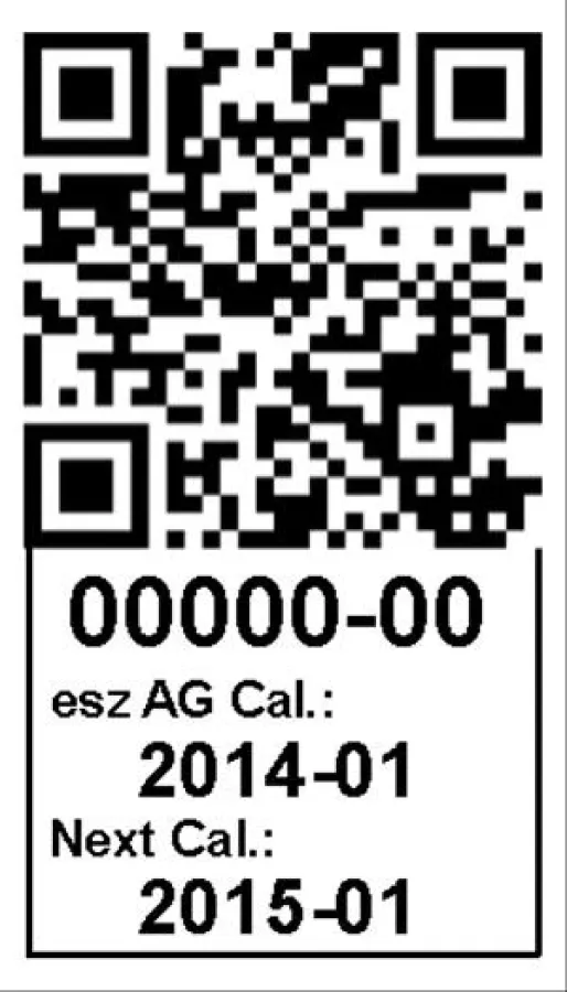 Kalibriersiegel der esz AG