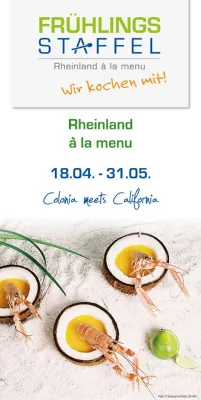 Bild: Rheinland à la menu: Leichte Frühlingsküche trifft kalifornische Weine zur siebten Frühlingsstaffel 2015