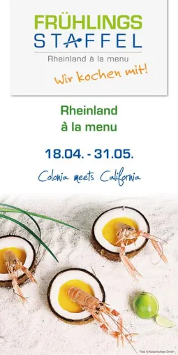 Bild: Rheinland à la menu: Leichte Frühlingsküche trifft kalifornische Weine zur siebten Frühlingsstaffel 2015