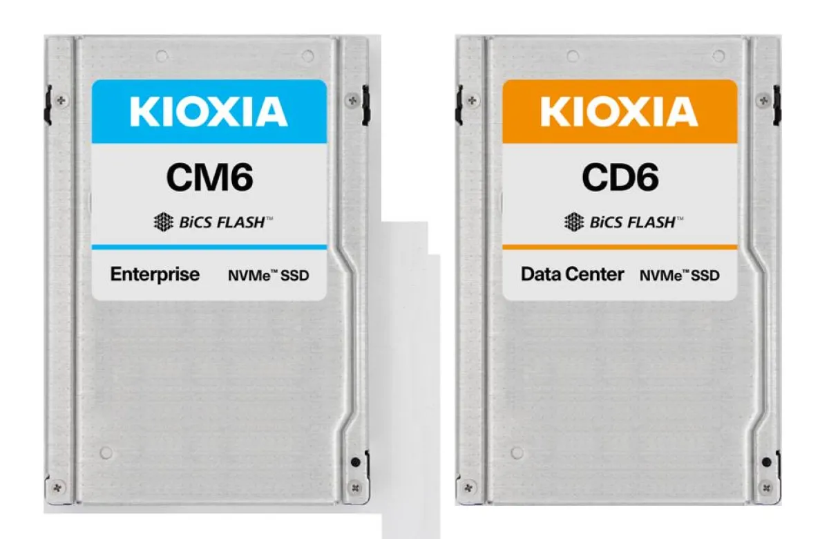 NVMe-SSDs der Serien CM6 und CD6 von KIOXIA (Quelle: KIOXIA)