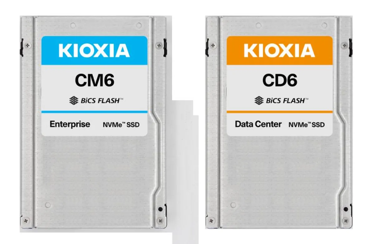 NVMe-SSDs der Serien CM6 und CD6 von KIOXIA (Quelle: KIOXIA)