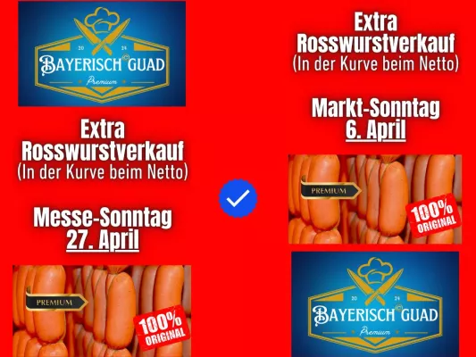 Verkaufsoffene Sonntage beim Rosswurstverkauf in Neunburg vorm Wald Bild: Verkaufsoffene Sonntage beim Rosswurstverkauf in Neunburg vorm Wald