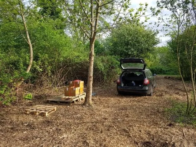Neues Grundstück kleine Bienenschule in Hofheim am UN Weltbienentag Bild: Neues Grundstück kleine Bienenschule in Hofheim am UN Weltbienentag