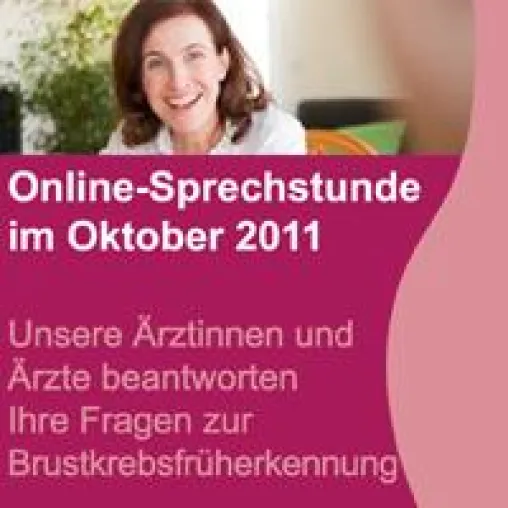 Bild: Chancen zur Früherkennung nutzen: Online-Sprechstunde im Brustkrebsmonat Oktober