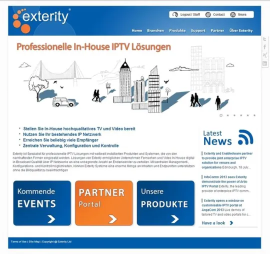 Exterity launcht neue deutschsprachige Webseite Bild: Exterity launcht neue deutschsprachige Webseite