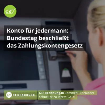 Bild: Konto für jedermann: Bundestag beschließt das Zahlungskontengesetz