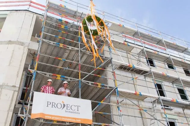 Bild: PROJECT Immobilien feiert erstes Richtfest in München für 109 Eigentumswohnungen im Gottfried Keller Carré