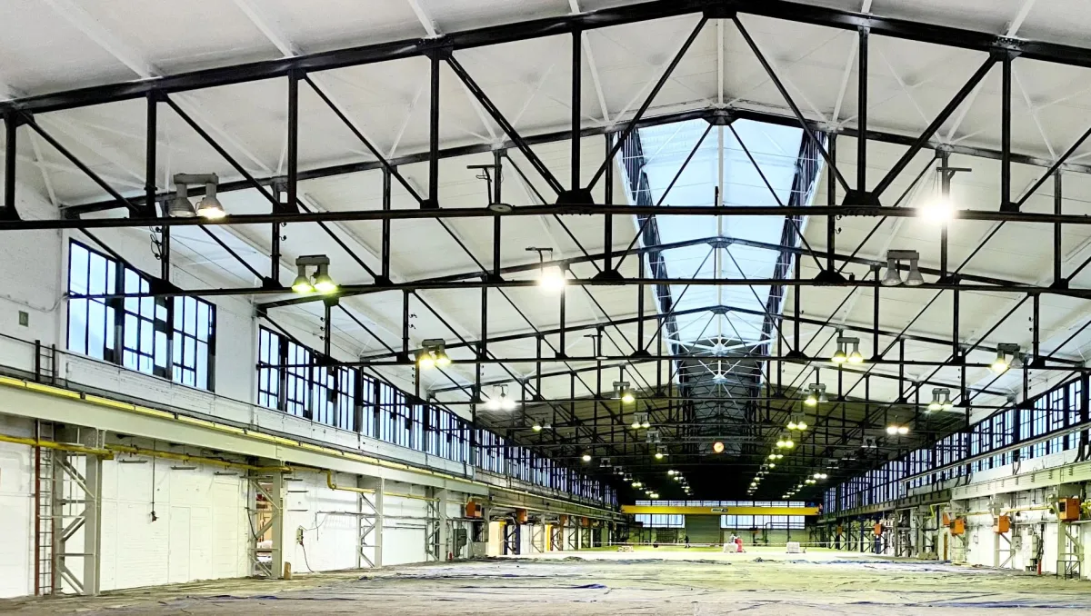 In Halle II des BUG Logistikverteilzentrums wird die Lagertechnik mit Lagerung, Kommissionierungung