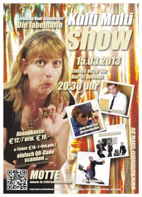 Bild: Comedy ohne Furcht und Tadel mit der frühlingsfrischen Johanna Hanf und Gästen am 15.03.2013