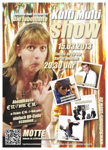 Bild: Comedy ohne Furcht und Tadel mit der frühlingsfrischen Johanna Hanf und Gästen am 15.03.2013