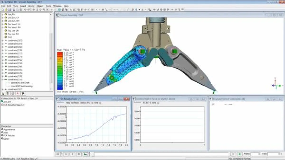 SpaceClaim-Geometrie und Baugruppenabhängigkeiten können nun in einer assoziativen Weise zu SimWise