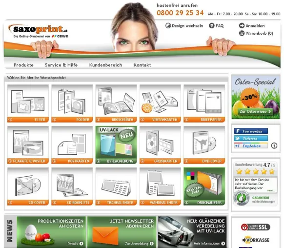 Bild: Online-Druckportale in Europa erhalten einheitlichen Namen „Saxoprint“