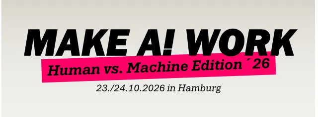 Bild: Hamburger KI-Veranstaltung lässt menschliche Speaker gegen Künstliche Intelligenz antreten