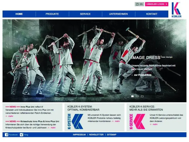 Bild: Kübler stellt neue Website vor