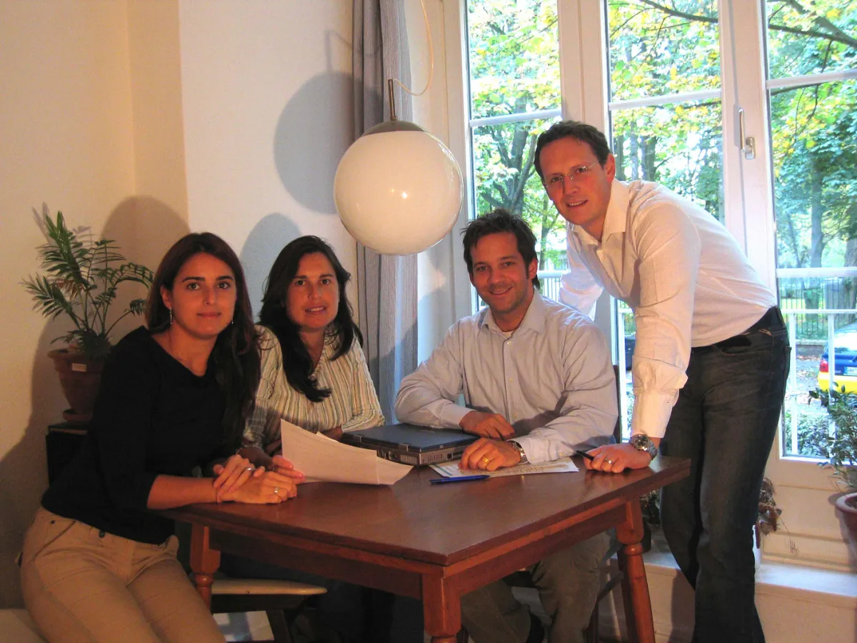 v.l. Jimena Caelles, Florencia Caelles, Tobias Kling, Oliver Schneider