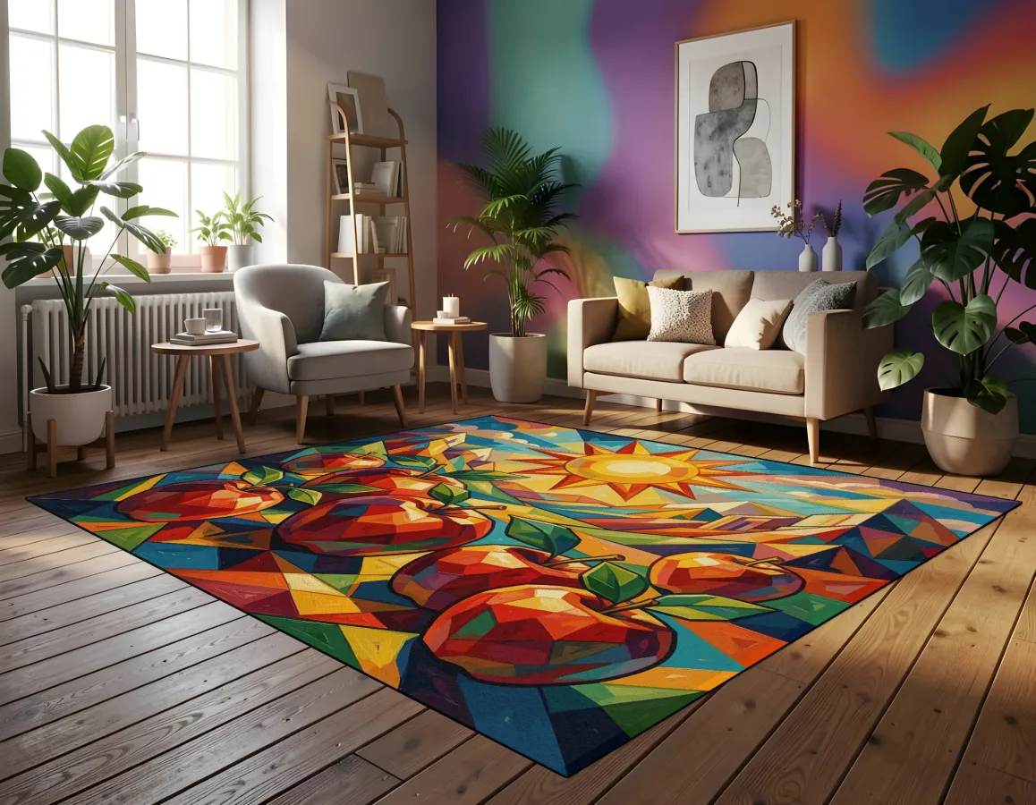 KUSTMATTEN Teppich 17 VEGETARE (© Bild: © KUNSTMATTEN – für Berichte gern mit Quellenangabe www. KUNSTMATTEN.de)