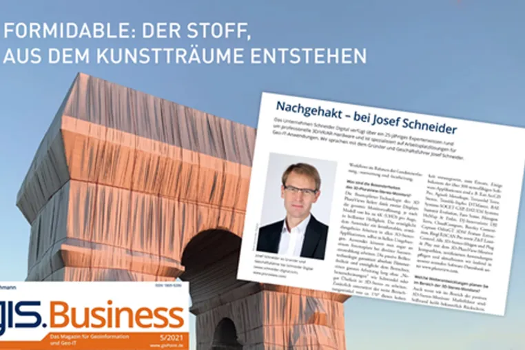 Bild: Ideale Einsatzbereiche von 3D-Stereo Visualisierung in GIS-Anwendungen - Interview im gis.Business-Magazin