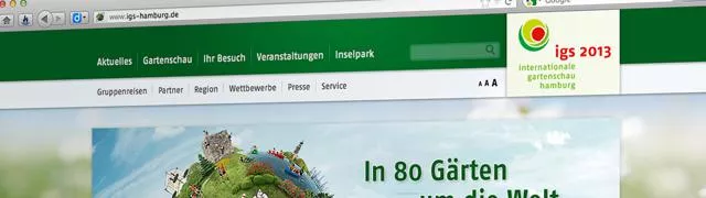 Bild: tag new media relauncht die Website der igs 2013 in Hamburg