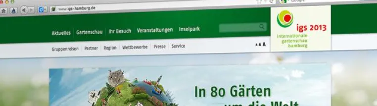 Bild: tag new media relauncht die Website der igs 2013 in Hamburg