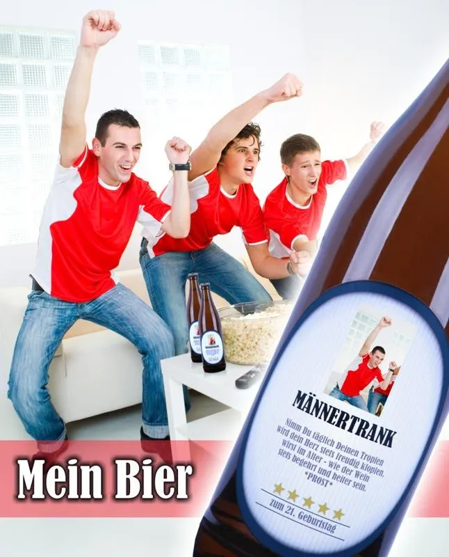 Bier mit eigenem Etikett