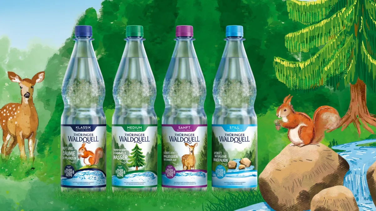 Thüringer Waldquell Mineralwasser in limitierter Design Edition (© Thüringer Waldquell)