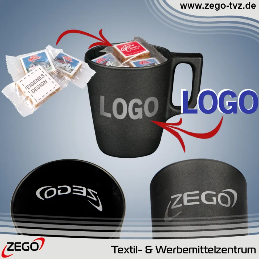 Individuell gelaserte Tassen inkl. bedruckbare